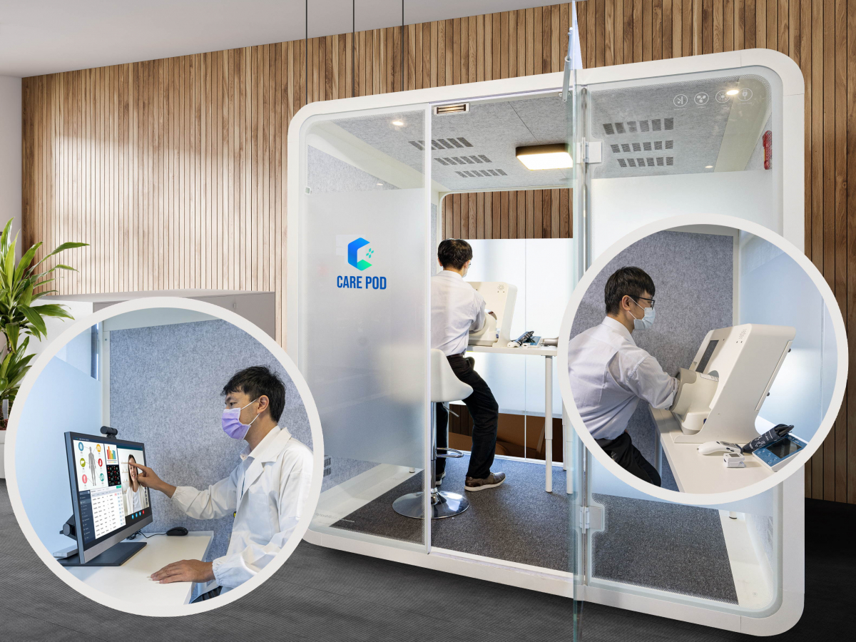 达擎于医疗科技展中展出＂远距诊疗舱＂，以因应医疗数字化及社会高龄化趋势下、复诊及慢性病患等族群对于远距看诊需求逐渐升高所推出的创新整合方案。多功能合一、高隐私性的远距诊疗舱可根据病患端与医师端的不同需求，提供弹性化及客制化功能，节省医生和病患的精力及时间