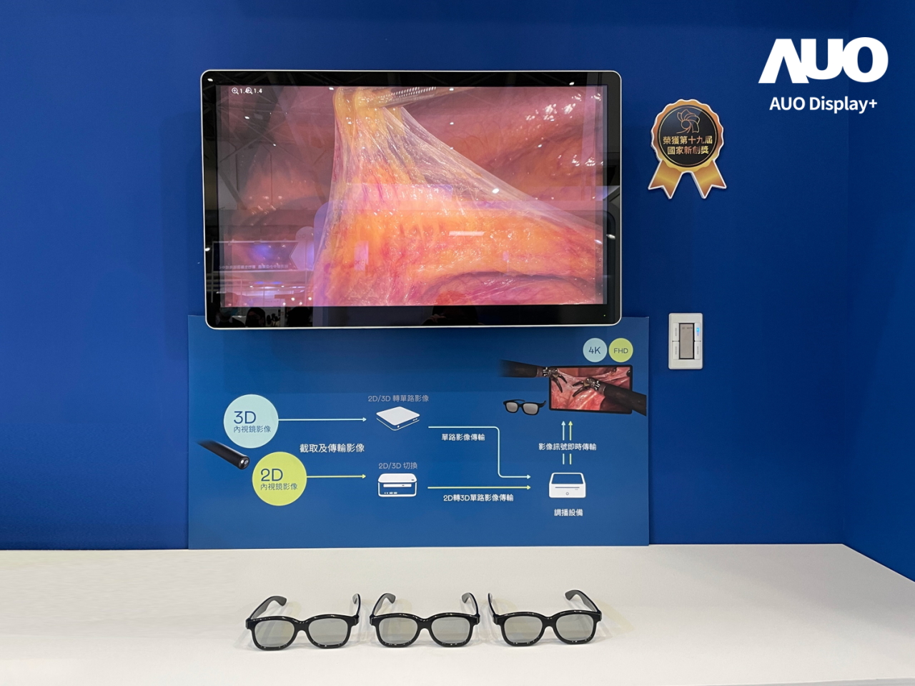 達擎寬視角3D醫療顯示器，協助醫護團隊成員於手術進行時，皆能看到一致性的3D影像，提高溝通效率，使手術更精準、快速完成達擎寬視角3D醫療顯示器，協助醫護團隊成員於手術進行時，皆能看到一致性的3D影像，提高溝通效率，使手術更精準、快速完成