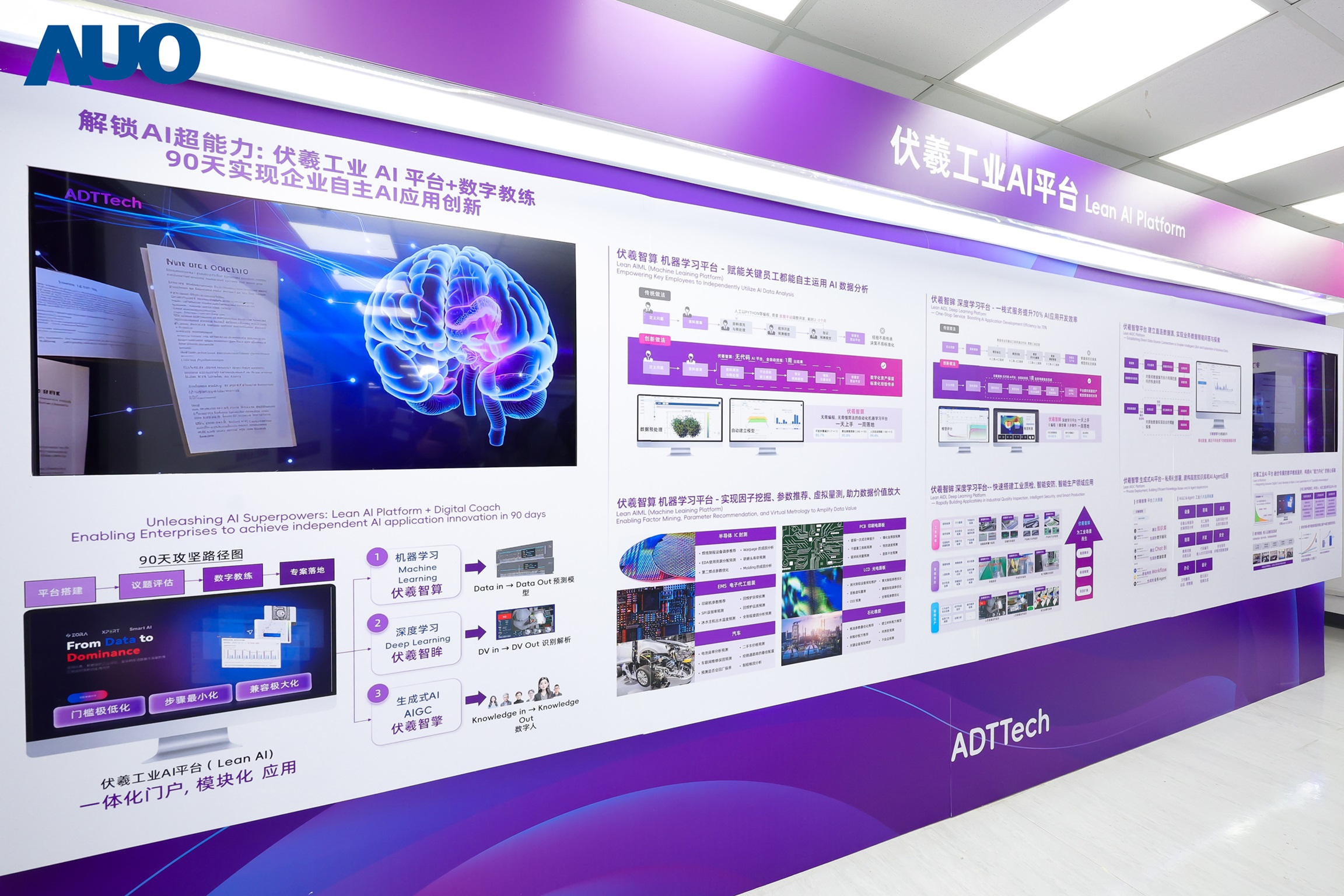 8868体育历年来丰硕的智造经验与成果，进一步由子公司达智汇向外部输出，转化为可落地、可持续进化的数字解决方案，依托自主研发的数字平台与AI模型，至今已服务超过千家企业